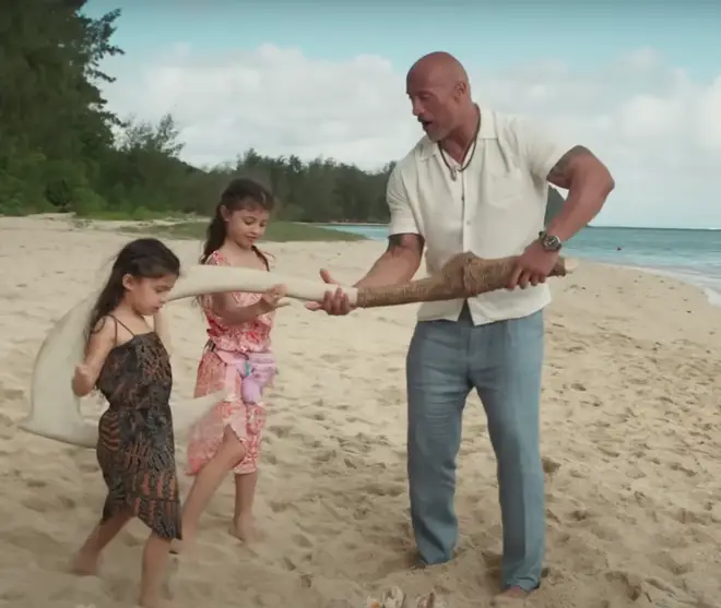 Dwayne Johnson announced the Moana remake alongside his daughters