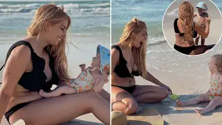 Stacey Solomon has shared photos from the beach