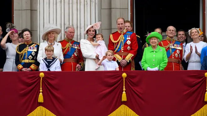 Which members of the Royal Family will be on the balcony for the coronation?