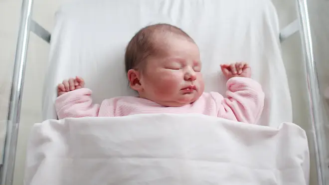 Baby Audrey is the first baby girl to be born into Andrew's family in 138 years! [Stock Image]