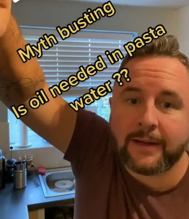 Professional chef Paul busted the pasta myth on TikTok.