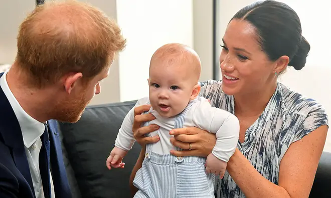 Prince Harry and Meghan Markle with baby son Archie
