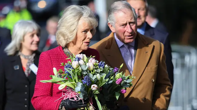 King Charles and Queen Camilla on a walkabout