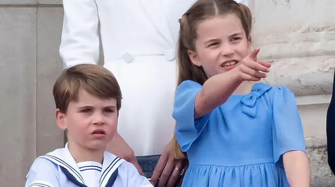 Princess Charlotte and Prince Louis on Buckingham Palace balcony