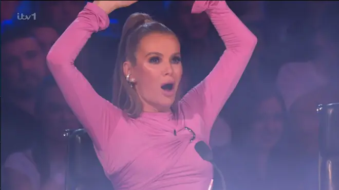 Amanda Holden was shocked when a Britain's Got Talent contestant set himself on fire