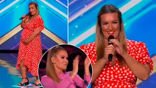 Amy Lou Smith gave birth before her BGT audition aired