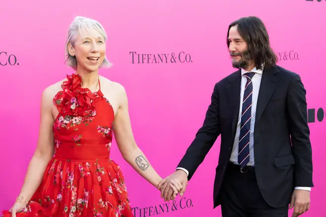 Keanu Reeves appeared on the red carpet with his girlfriend