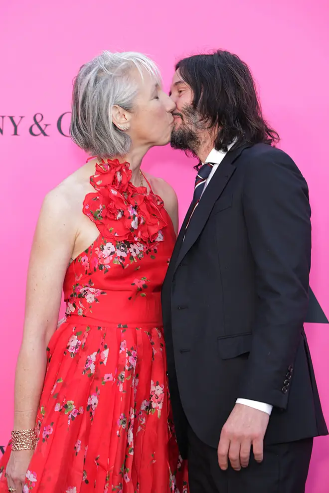 Keanu Reeves and his girlfriend Alexandra were on the red carpet