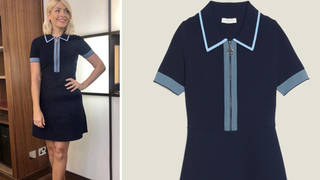 Where is Holly Willoughby's outfit from today? How to get the This Morning host's knit polo dress