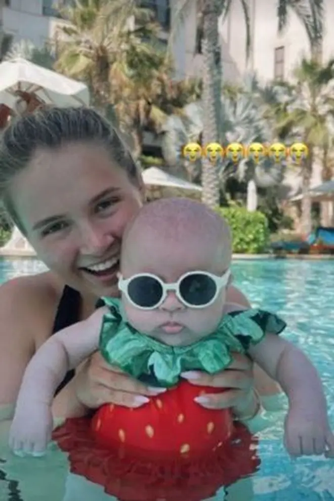 Molly-Mae has shared a photo of her daughter's first swim