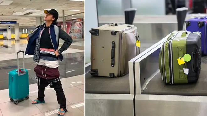 A woman wore all her clothes to the airport to avoid extra fees