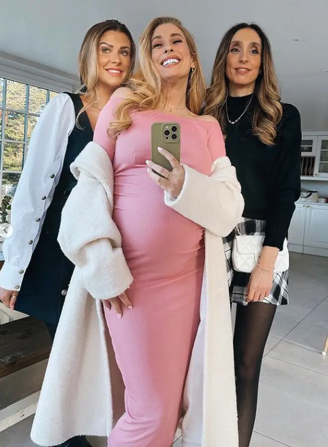 Stacey Solomon and her sister Jemma, with Mrs Hinch