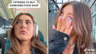 Influencer breaks down after strangers reject her offer to buy their shopping