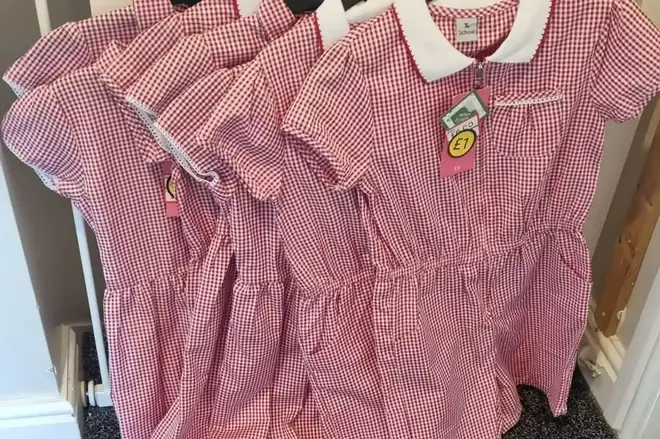 Sainsbury's shoppers noticed kids' school dresses had been massively reduced.