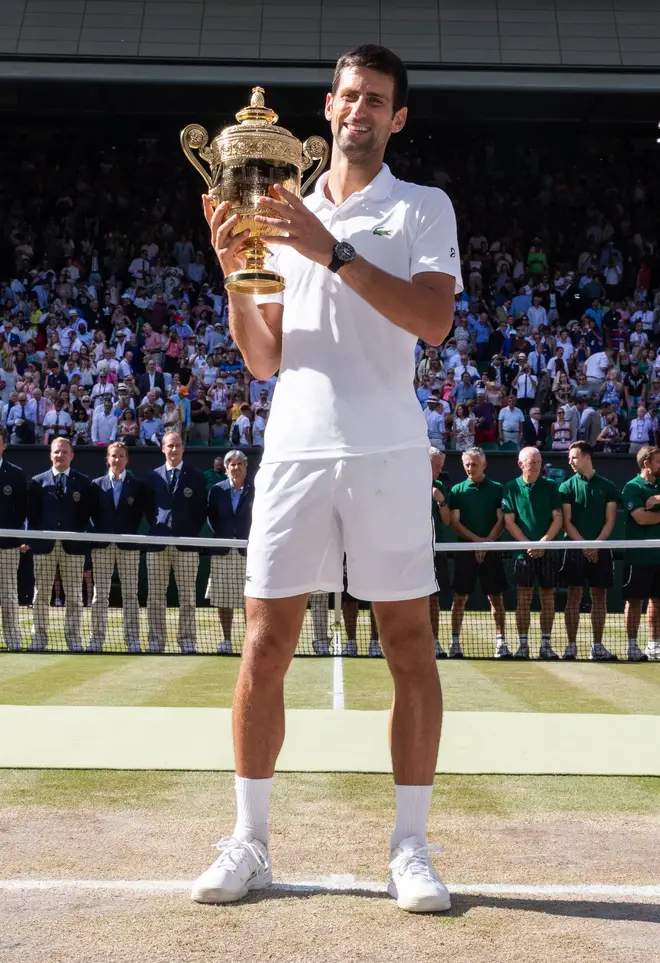 Djokovic won the men's single at last year's Wimbledon