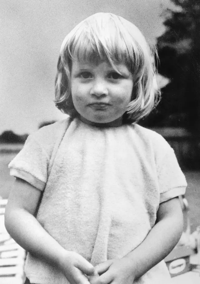 Princess Diana is three-years-old in this picture taken at Park House, Sandringham