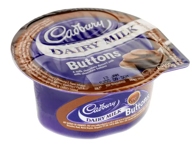 Cadbury Dairy Milk Buttons Chocolate Dessert is another of the six desserts being recalled