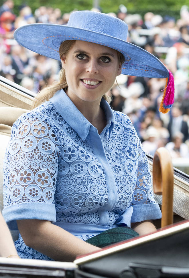 Princess Beatrice also chose to wear the same shade of blue