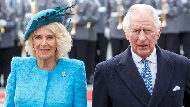 King Charles and Camilla standing together