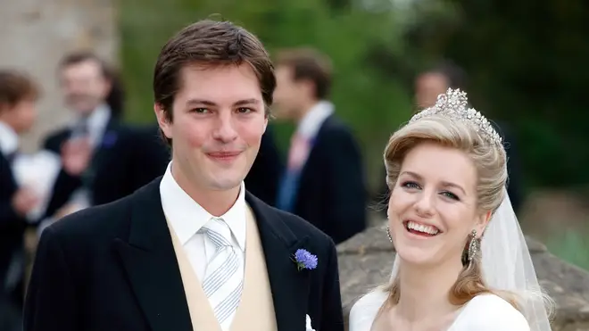 Queen Camilla's daughter, Laura, marries Harry Lopes at St Cyriac's Church, 2006