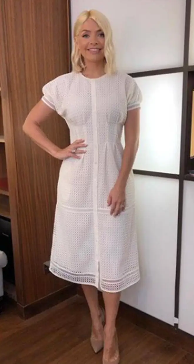 Holly Willoughby dressed in Joie for This Morning