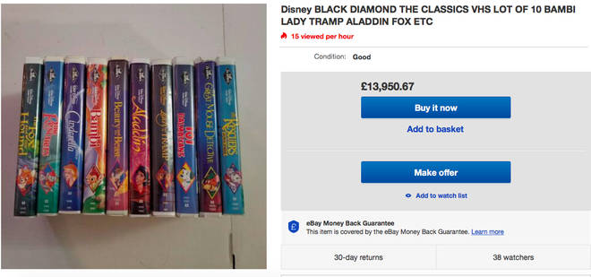 The Black Diamond edition tapes are going for £14,000 on eBay