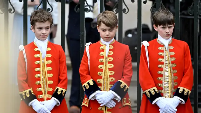 Prince George was a Page of Honour at the King's coronation