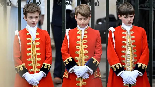 Prince George is a Page of Honour at the King's coronation