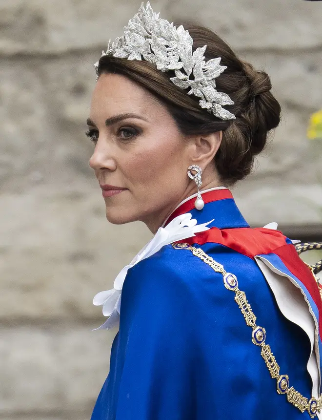 Catherine, Princess of Wales, at Westminster Abbey during the Coronation of King Charles III and Queen Camilla