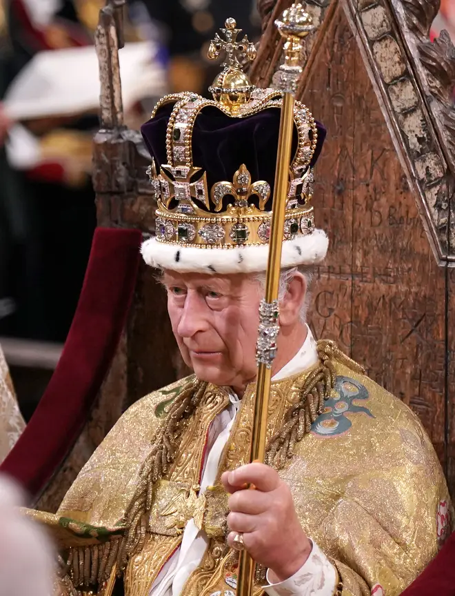 King Charles III is crowned