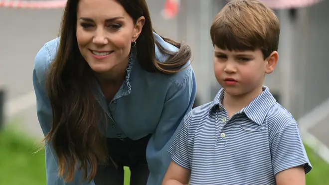 The Princess of Wales takes Prince Louis to his first royal engagement