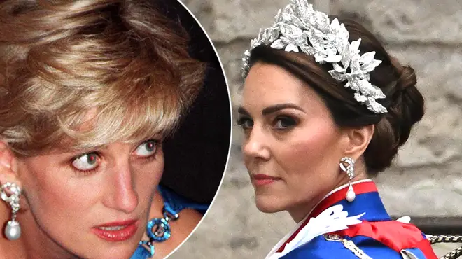 Kate Middleton wore Princess Diana's diamond and pearl earrings for the coronation weekend