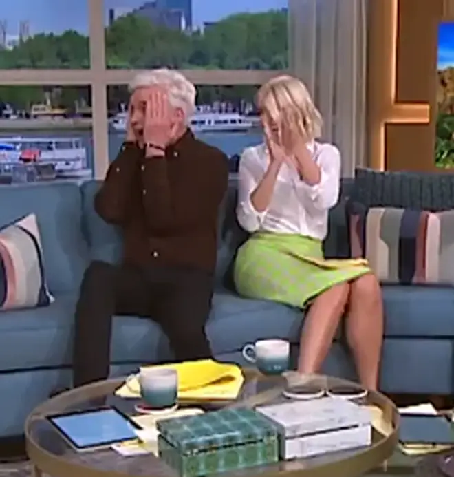 Phillip Schofield and Holly Willoughby were shocked to see Julia on TV