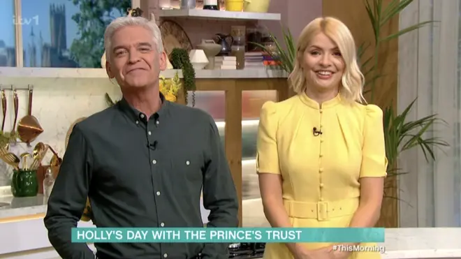 Holly Willoughby revealed she was dressed smartly because she was going to Buckingham Palace to present an award for the Princes' Trust