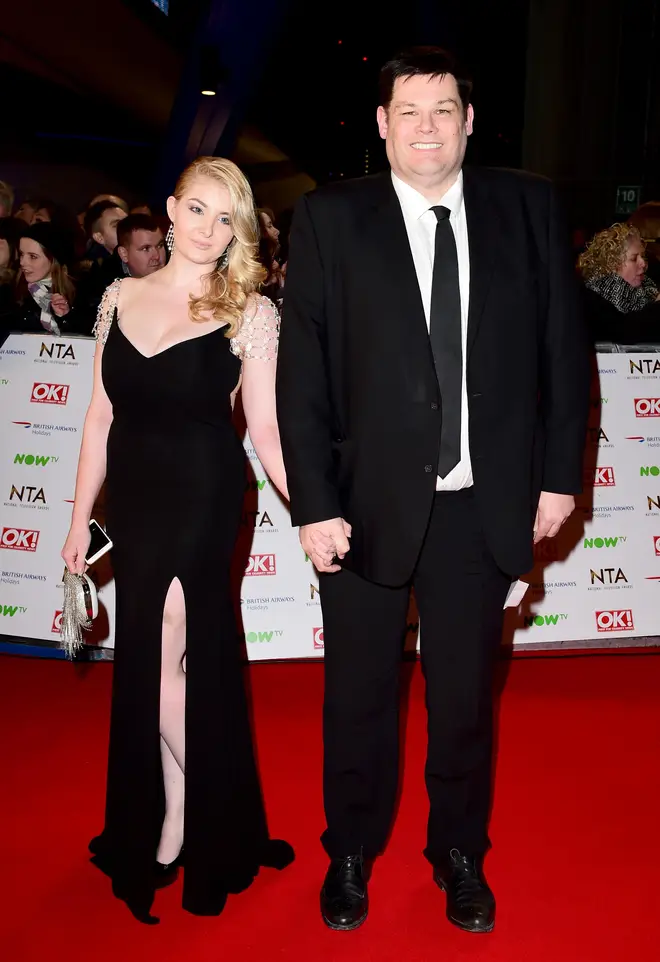 Mark Labbett and ex-wife Katie at the National Television Awards 2016