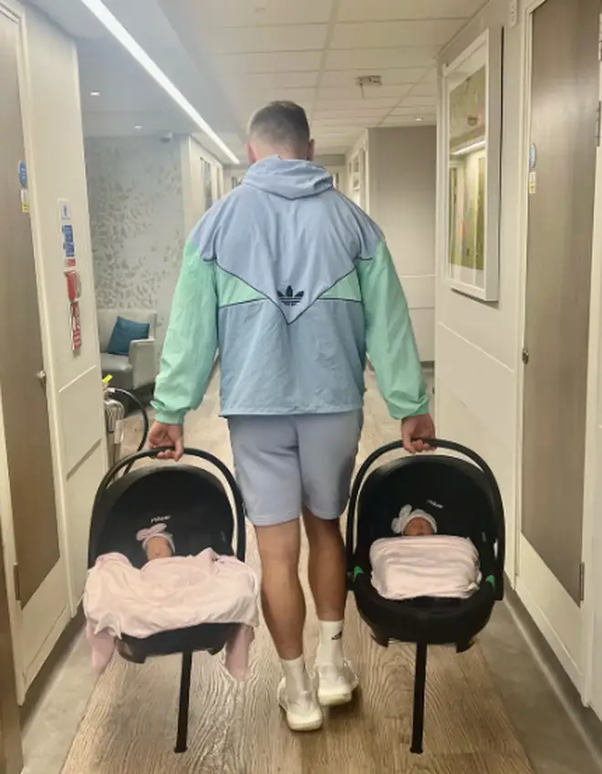 Dani Dyer has welcomed twins with her boyfriend Jarod