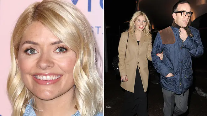 Holly Willoughby walking hand in hand with husband Dan Baldwin in an old picture