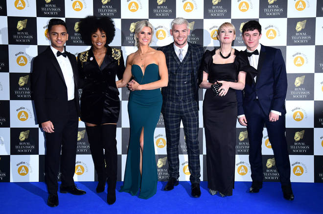 The Hollyoaks cast at the British Soap Awards 2019