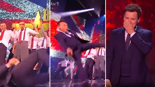 Ant fell on the floor at Britain's Got Talent