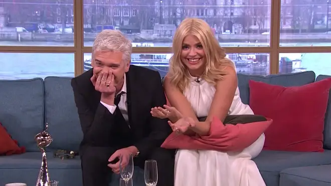 Holly Willoughby and Phillip Schofield appeared on This Morning the day after the National Television Awards in their outfits from the night before
