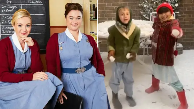 Call the Midwife has teased a behind-the-scenes video from the Christmas special.