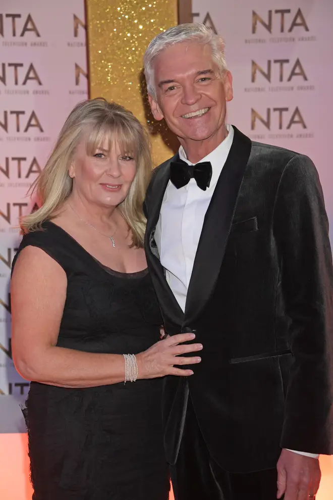 Phillip Schofield and his wife Stephanie at the TV awards