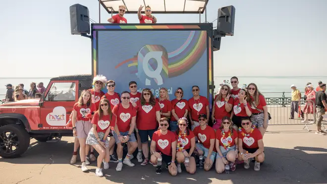 Heart partnered with Brighton Pride in 2022