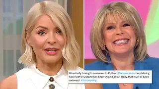 Holly Willoughby and Ruth Langsford had an awkward moment on This Morning