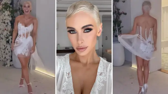 Woman hits back after being slammed for wearing 'naked' wedding dress