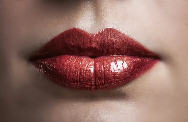 Many people see lips first in the optical illusion