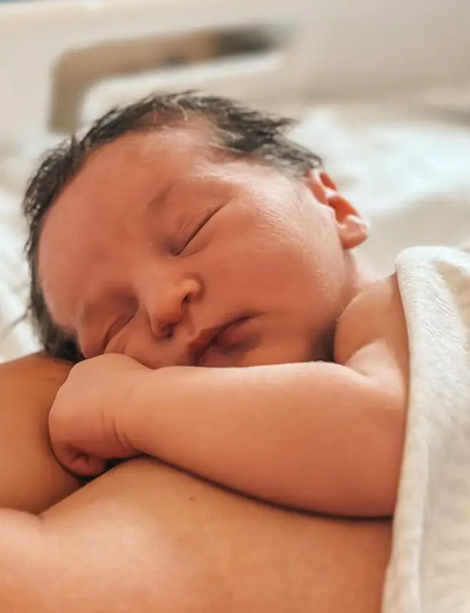 James Bye has shared a photo of his newborn baby