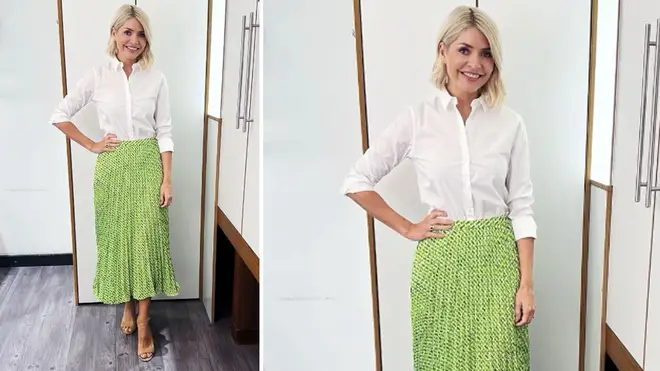 Holly Willoughby is wearing a skirt from Phase Eight