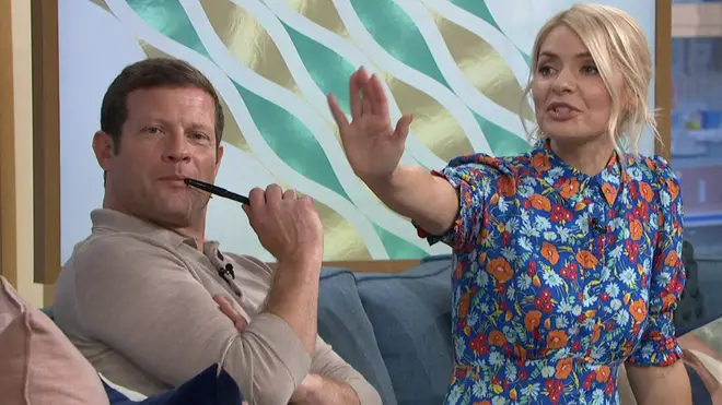 Dermot O'Leary and Holly Willoughby looked awkward as Gino D'Acampo started making the comments on This Morning