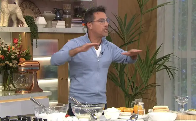 Gino D'Acampo started making comments about how he 'wasn't allowed' to cook aubergine